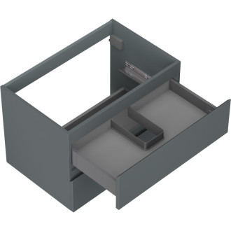 Mexen Orio kúpeľňová skrinka pod umývadlo 70 cm, 2 zásuvky, matný grafit - 91A10-07047-2-BFF66