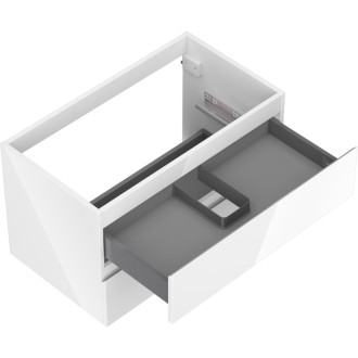 Mexen Orio kúpeľňová skrinka pod umývadlo 80 cm, 2 zásuvky, lesklá biela - 91A10-08047-2-BFF00