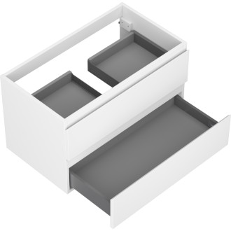 Mexen Orio kúpeľňová skrinka pod umývadlo 80 cm, 2 zásuvky, matná biela - 91A10-08047-2-BFF01