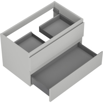 Mexen Orio kúpeľňová skrinka pod umývadlo 80 cm, 2 zásuvky, matne šedá - 91A10-08047-2-BFF62