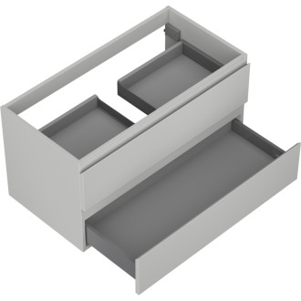 Mexen Orio kúpeľňová skrinka pod umývadlo 90 cm, 2 zásuvky, matne šedá - 91A10-09047-2-BFF62