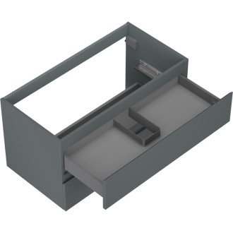 Mexen Orio kúpeľňová skrinka pod umývadlo 90 cm, 2 zásuvky, matný grafit - 91A10-09047-2-BFF66