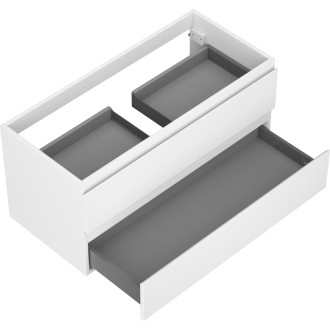 Mexen Orio kúpeľňová skrinka pod umývadlo 100 cm, 2 zásuvky, matná biela - 91A10-10047-2-BFF01
