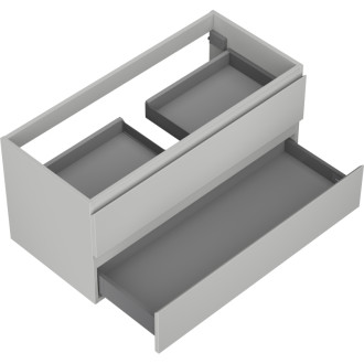 Mexen Orio kúpeľňová skrinka pod umývadlo 100 cm, 2 zásuvky, matne šedá - 91A10-10047-2-BFF62