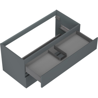 Mexen Orio kúpeľňová skrinka pod umývadlo 100 cm, 2 zásuvky, matný grafit - 91A10-10047-2-BFF66