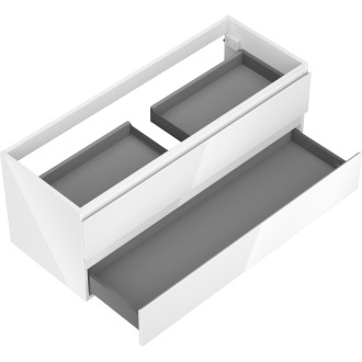 Mexen Orio kúpeľňová skrinka pod umývadlo 120 cm, 2 zásuvky, lesklá biela - 91A10-12047-2-BFF00