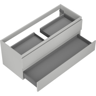 Mexen Orio kúpeľňová skrinka pod umývadlo 120 cm, 2 zásuvky, matne šedá - 91A10-12047-2-BFF62