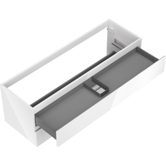 Mexen Orio kúpeľňová skrinka pod umývadlo 140 cm, 2 zásuvky, lesklá biela - 91A10-14047-2-BFF00