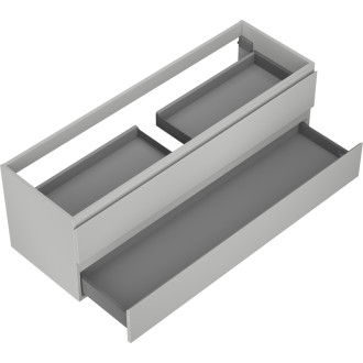 Mexen Orio kúpeľňová skrinka pod umývadlo 140 cm, 2 zásuvky, matne šedá - 91A10-14047-2-BFF62
