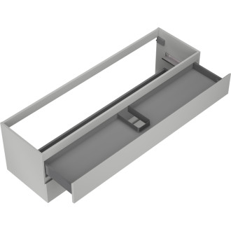 Mexen Orio kúpeľňová skrinka pod umývadlo 160 cm, 2 zásuvky, matne šedá - 91A10-16047-2-BFF62