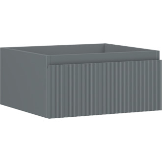 Mexen Rivel kúpeľňová skrinka pod umývadlo 50 cm, 1 zásuvka, drážkovaná, matný grafit - 91A20-05023-1-BF66