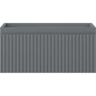 Mexen Rivel kúpeľňová skrinka pod umývadlo 50 cm, 1 zásuvka, drážkovaná, matný grafit - 91A20-05023-1-BF66