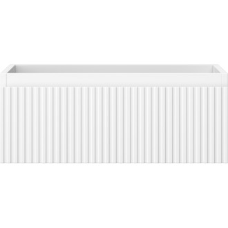 Mexen Rivel kúpeľňová skrinka pod umývadlo 60 cm, 1 zásuvka, drážkovaná, matná biela - 91A20-06023-1-BF01