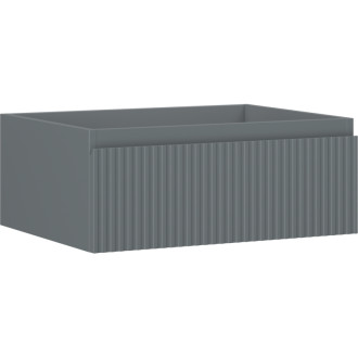 Mexen Rivel kúpeľňová skrinka pod umývadlo 60 cm, 1 zásuvka, drážkovaná, matný grafit - 91A20-06023-1-BF66