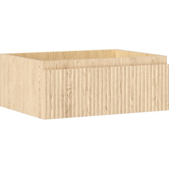 Mexen Rivel kúpeľňová skrinka pod umývadlo 60 cm, 1 zásuvka, drážkovaná, dub - 91A20-06023-1-BF81