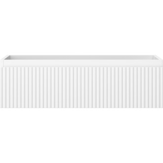 Mexen Rivel kúpeľňová skrinka pod umývadlo 80 cm, 1 zásuvka, drážkovaná, matná biela - 91A20-08023-1-BF01