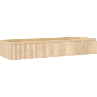 Mexen Rivel kúpeľňová skrinka pod umývadlo 140 cm, 1 zásuvka, drážkovaná, dub - 91A20-14023-1-BF81