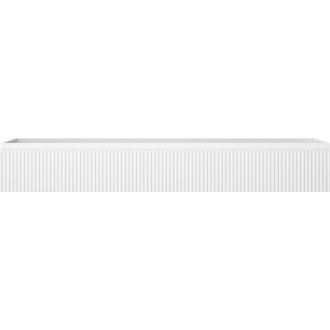 Mexen Rivel kúpeľňová skrinka pod umývadlo 160 cm, 1 zásuvka, drážkovaná, matná biela - 91A20-16023-1-BF01