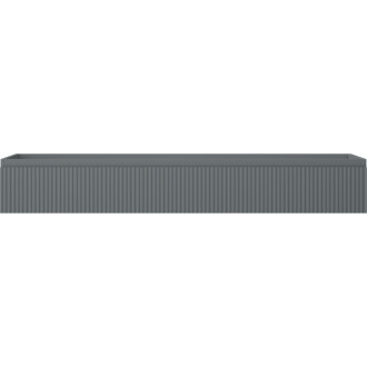 Mexen Rivel kúpeľňová skrinka pod umývadlo 160 cm, 1 zásuvka, drážkovaná, matný grafit - 91A20-16023-1-BF66