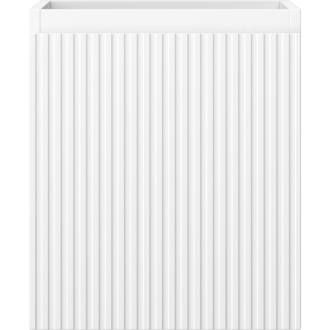 Mexen Rivel kúpeľňová skrinka pod umývadlo 40 cm, 1 zásuvka, drážkovaná, matná biela - 91A20-04047-1-BF01