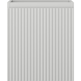 Mexen Rivel kúpeľňová skrinka pod umývadlo 40 cm, 1 zásuvka, drážkovaná, matne šedá - 91A20-04047-1-BF62