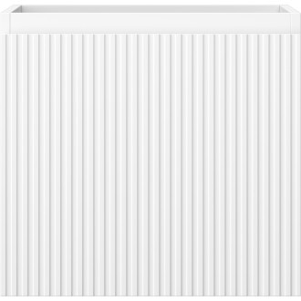 Mexen Rivel kúpeľňová skrinka pod umývadlo 50 cm, 1 zásuvka, drážkovaná, matná biela - 91A20-05047-1-BF01