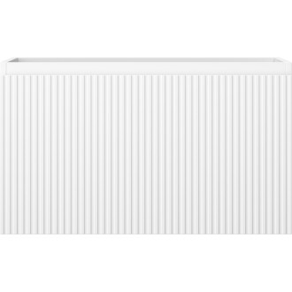 Mexen Rivel kúpeľňová skrinka pod umývadlo 80 cm, 1 zásuvka, drážkovaná, matná biela - 91A20-08047-1-BF01