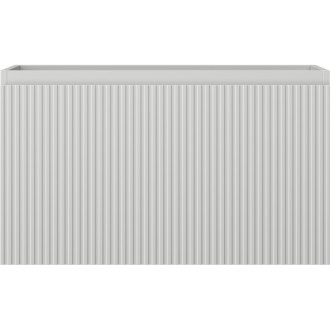 Mexen Rivel kúpeľňová skrinka pod umývadlo 80 cm, 1 zásuvka, drážkovaná, matne šedá - 91A20-08047-1-BF62