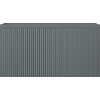 Mexen Rivel kúpeľňová skrinka pod umývadlo 90 cm, 1 zásuvka, drážkovaná, matne šedá - 91A20-09047-1-BF66