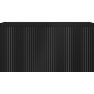 Mexen Rivel kúpeľňová skrinka pod umývadlo 90 cm, 1 zásuvka, drážkovaná, matná čierna - 91A20-09047-1-BF71