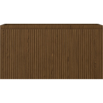 Mexen Rivel kúpeľňová skrinka pod umývadlo 90 cm, 1 zásuvka, drážkovaná, orech - 91A20-09047-1-BF86