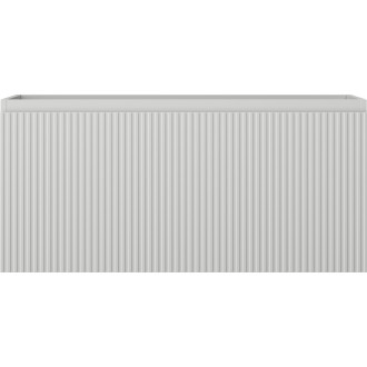 Mexen Rivel kúpeľňová skrinka pod umývadlo 100 cm, 1 zásuvka, drážkovaná, matne šedá - 91A20-10047-1-BF62