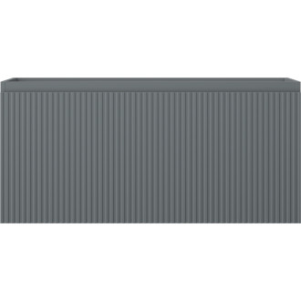 Mexen Rivel kúpeľňová skrinka pod umývadlo 100 cm, 1 zásuvka, drážkovaná, matný grafit - 91A20-10047-1-BF66