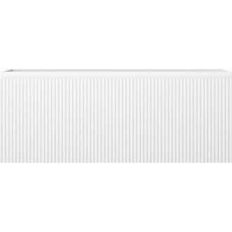 Mexen Rivel kúpeľňová skrinka pod umývadlo 120 cm, 1 zásuvka, drážkovaná, matná biela - 91A20-12047-1-BF01