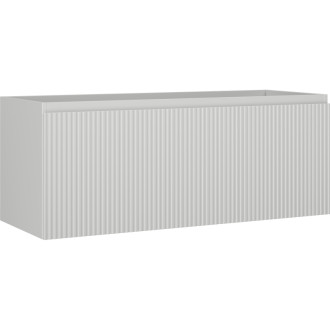 Mexen Rivel kúpeľňová skrinka pod umývadlo 120 cm, 1 zásuvka, drážkovaná, matne šedá - 91A20-12047-1-BF62