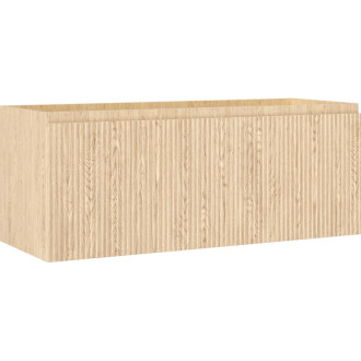 Mexen Rivel kúpeľňová skrinka pod umývadlo 120 cm, 1 zásuvka, drážkovaná, dub - 91A20-12047-1-BF81