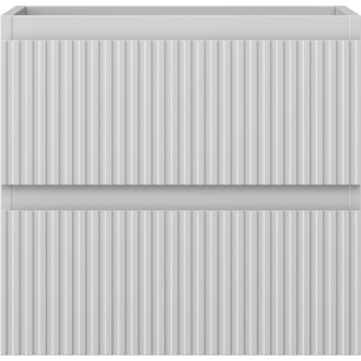 Mexen Rivel kúpeľňová skrinka pod umývadlo 50 cm, 2 zásuvky, drážkovaná, matne šedá - 91A20-05047-2-BFF62