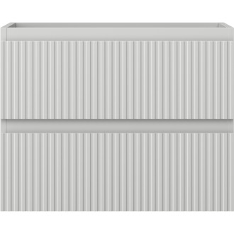 Mexen Rivel kúpeľňová skrinka pod umývadlo 60 cm, 2 zásuvky, drážkovaná, matne šedá - 91A20-06047-2-BFF62