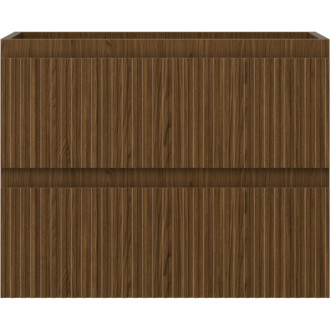 Mexen Rivel kúpeľňová skrinka pod umývadlo 60 cm, 2 zásuvky, drážkovaná, orech - 91A20-06047-2-BFF86