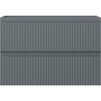 Mexen Rivel kúpeľňová skrinka pod umývadlo 70 cm, 2 zásuvky, drážkovaná, matný grafit - 91A20-07047-2-BFF66