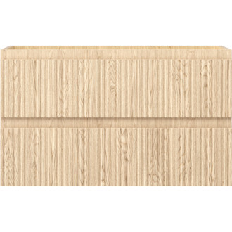 Mexen Rivel kúpeľňová skrinka pod umývadlo 80 cm, 2 zásuvky, drážkovaná, dub - 91A20-08047-2-BFF81