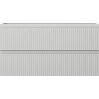 Mexen Rivel kúpeľňová skrinka pod umývadlo 90 cm, 2 zásuvky, drážkovaná, matne šedá - 91A20-09047-2-BFF62