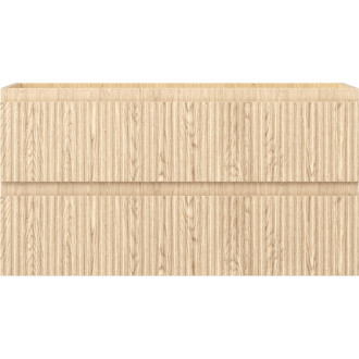 Mexen Rivel kúpeľňová skrinka pod umývadlo 90 cm, 2 zásuvky, drážkovaná, dub - 91A20-09047-2-BFF81