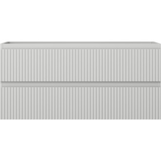 Mexen Rivel kúpeľňová skrinka pod umývadlo 100 cm, 2 zásuvky, drážkovaná, matne šedá - 91A20-10047-2-BFF62