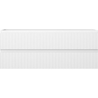 Mexen Rivel kúpeľňová skrinka pod umývadlo 120 cm, 2 zásuvky, drážkovaná, matne biela - 91A20-12047-2-BFF01