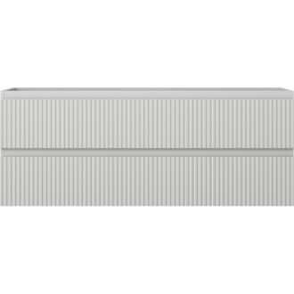 Mexen Rivel kúpeľňová skrinka pod umývadlo 120 cm, 2 zásuvky, drážkovaná, matne šedá - 91A20-12047-2-BFF62