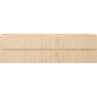 Mexen Rivel kúpeľňová skrinka pod umývadlo 160 cm, 2 zásuvky, drážkovaná, dub - 91A20-16047-2-BFF81