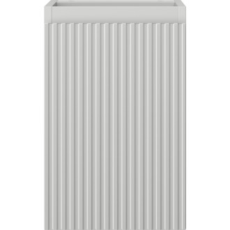 Mexen Rivel kúpeľňová skrinka pod umývadlo 30 cm, 1 dvierka, drážkovaná, matne šedá - 91A21-03047-1-BF62