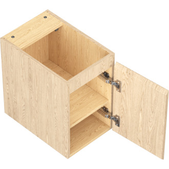 Mexen Rivel kúpeľňová skrinka pod umývadlo 30 cm, 1 dvierka, drážkovaná, dub - 91A21-03047-1-BF81