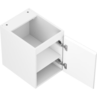 Mexen Rivel kúpeľňová skrinka pod umývadlo 35 cm, 1 dvierka, drážkovaná, matná biela - 91A21-03547-1-BF01